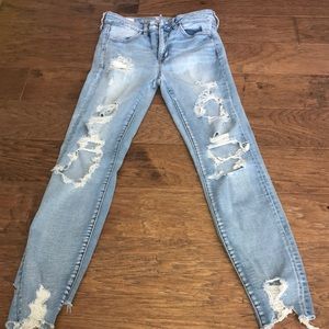 american eagle super stretch jeans
